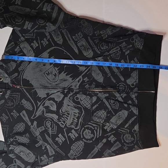 Metal Mulisha Zip Up Hoodie Black Vintage Sweater W Skull & Grenades - Picture 7 of 8